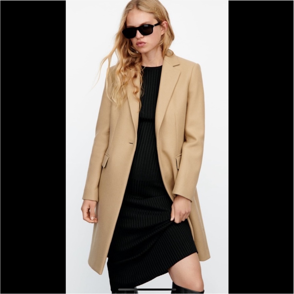 Zara menswear style wool coat